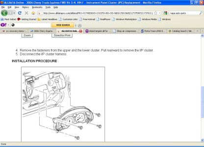 2006 Chevy Equinox Dash Cluster: How Do I Remove the Dash Cluster