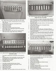 1970 Volkswagen Beetle Fuse Box: My Front Left and Rear Left