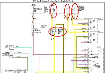 Headlight Wiring Diagrams?: No Low Beams I Changed the Bulbs and ...  2001 Buick Century Wiring Diagram    2CarPros