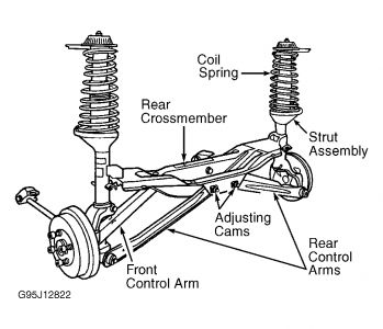 1998 Ford contour rear brake diagram #1