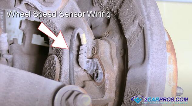 ABS traction control wheel speed sensor