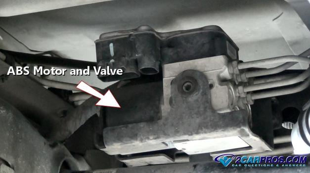 abs pump motor and valve block