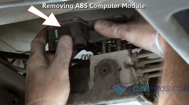 abs computer module removal