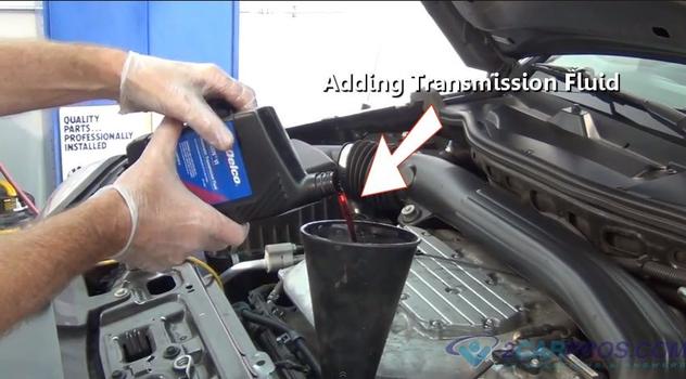 adding transmission fluid
