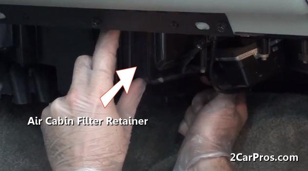 air cabin filter retainer