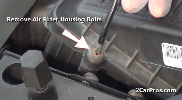 air filter housing bolt removal