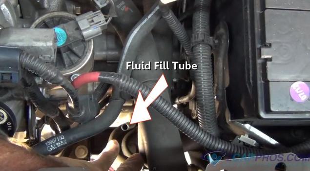 automatic transmission fill tube