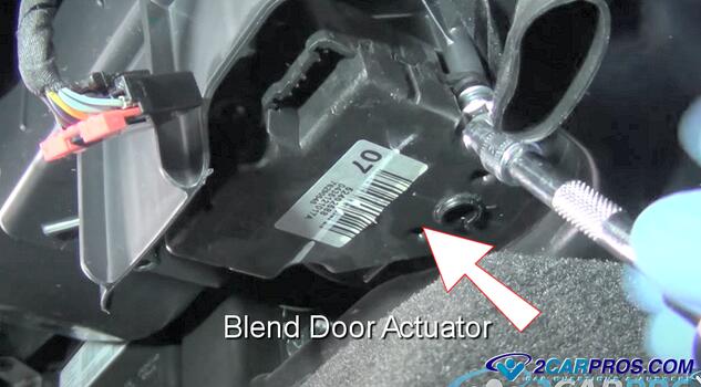 automotive blend door actuator replacement