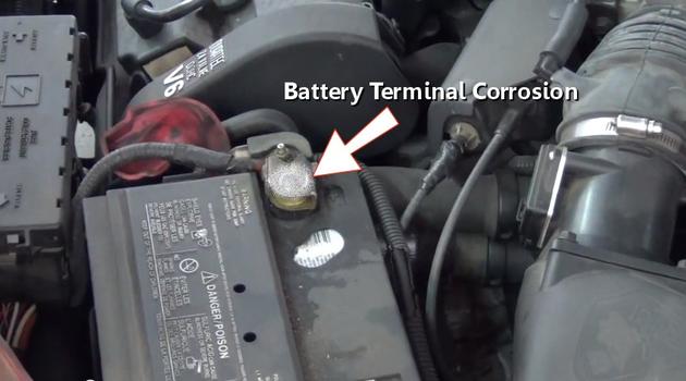 battery terminal corrosion