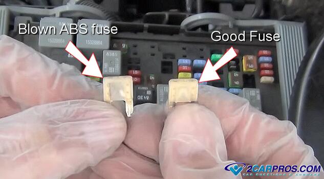 blown abs traction control fuse