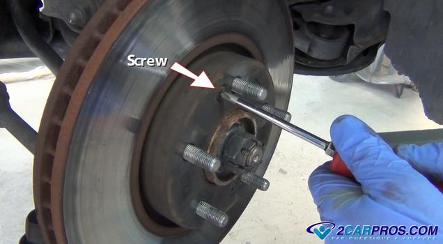 brake rotor mounting screw