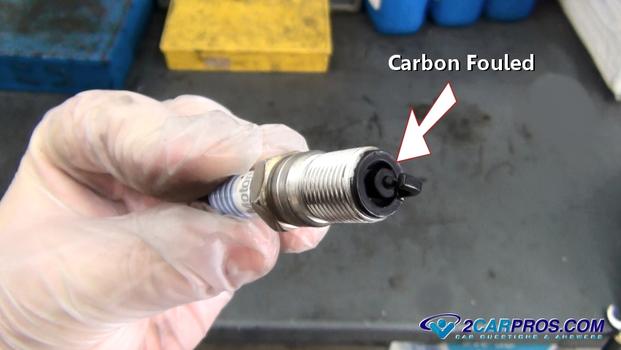 carbon fouled spark plug