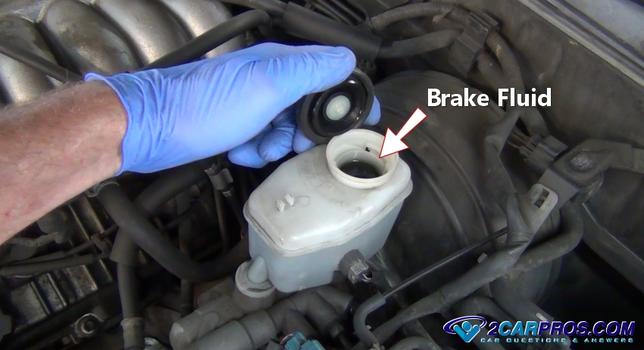 checking brake fluid level