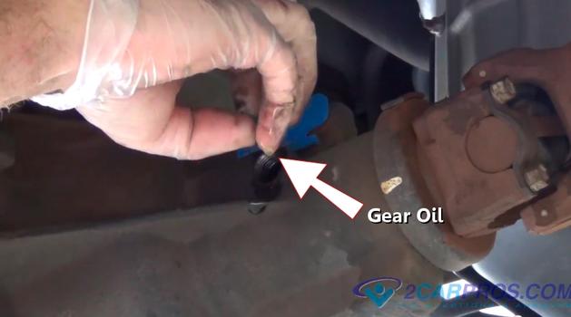 checking gear oil