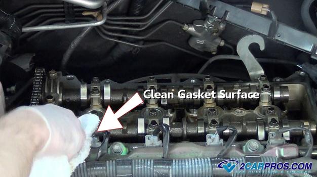 clean gasket surface