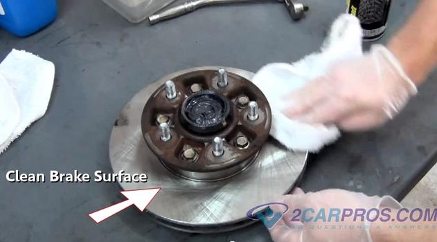 clean brake surface