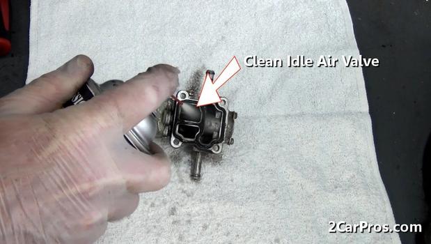 clean idle air control valve