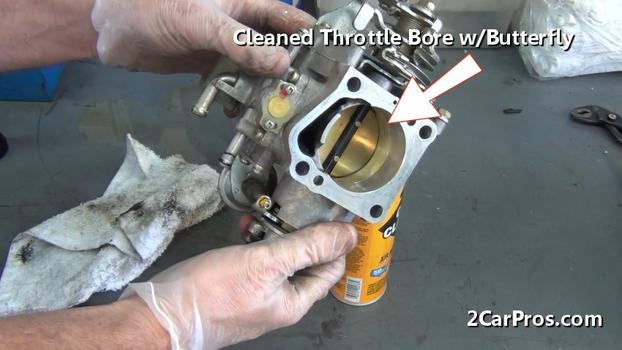 cleaned throttle bore