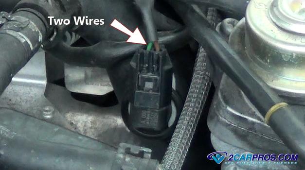 coolant sensor two wires