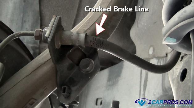 cracked brake hose