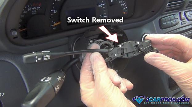 cruise control switch removed