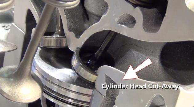 cylinder head cut away