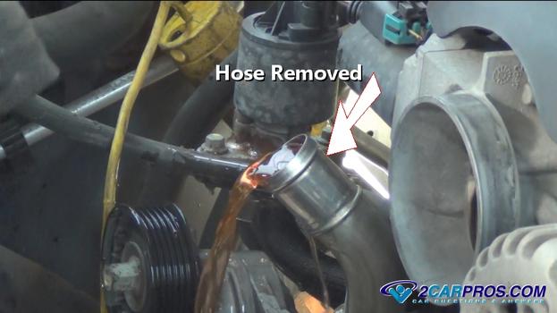 hose removed
