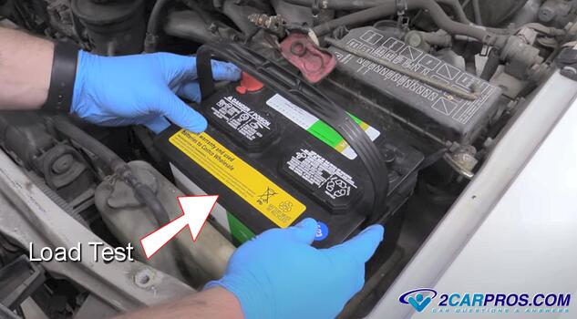 how to load test 12 volt car battery