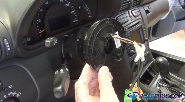 how to remove an air bag clock spring