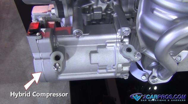 hybrid electric car air conditioner compressor