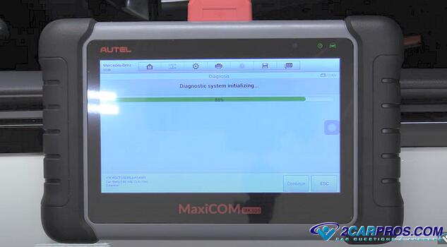 initializing ABS and traction control diagnostic scan