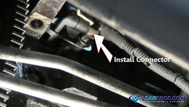 install crankshaft angle sensor connector