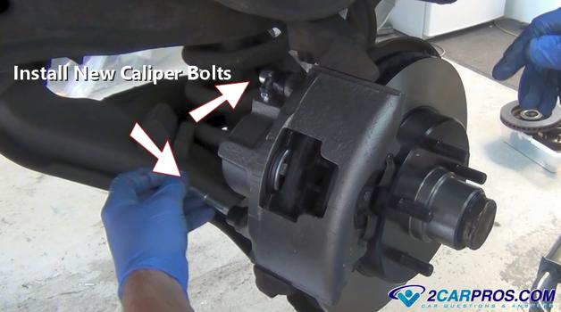 install new caliper bolts