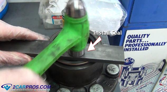 install seal into bearing hub