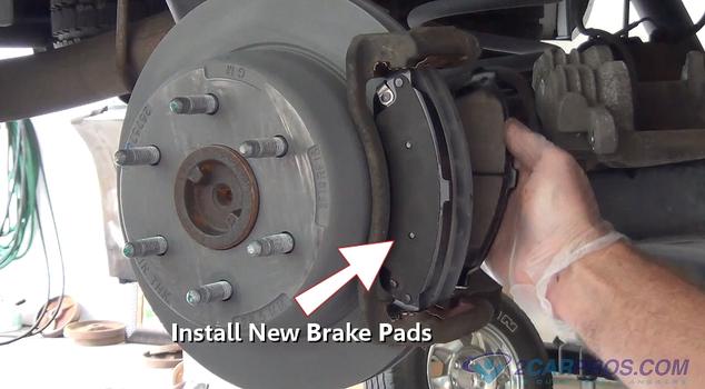 install new brake pads rear