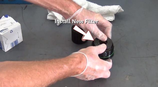 install oil filter