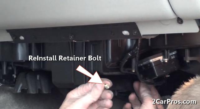 installation retainer bolt