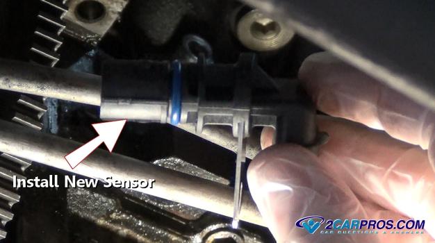 installing new crank angle sensor
