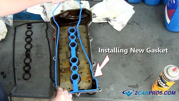 installing new valve cover gasket