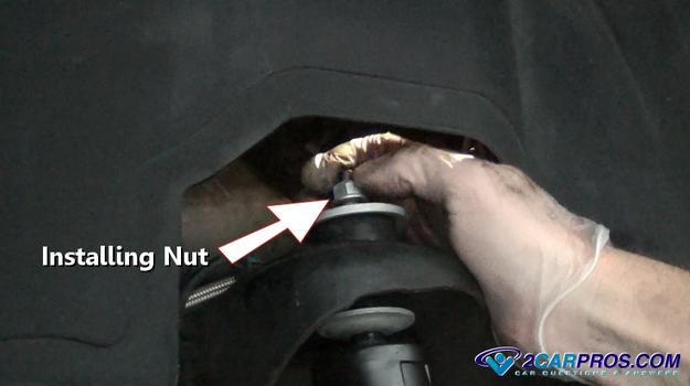 installing shock nut
