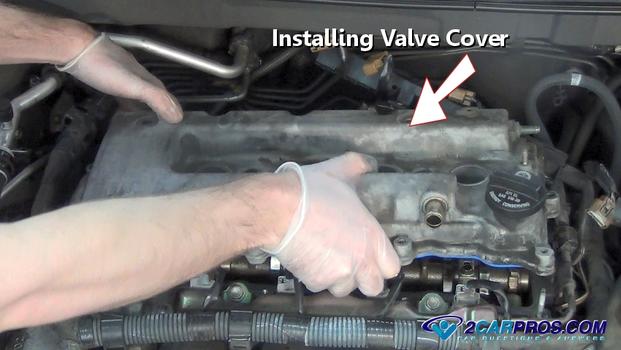 installing valve cover