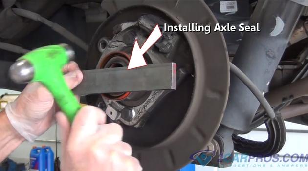 installing axle seal