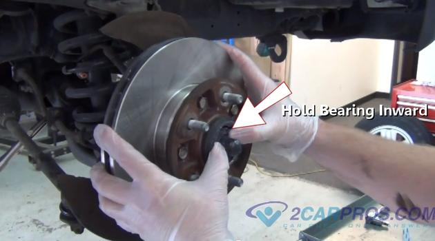 installing bearing hub rotor