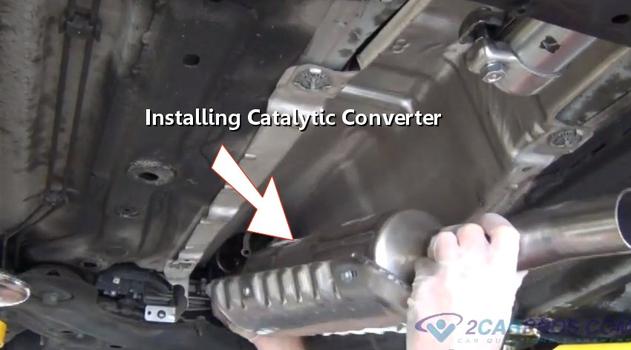 installing catalytic converter