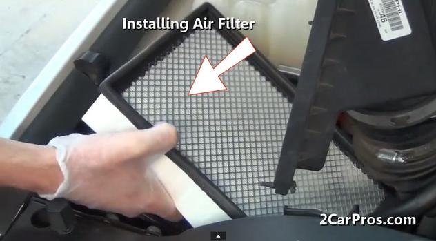installing new air filter