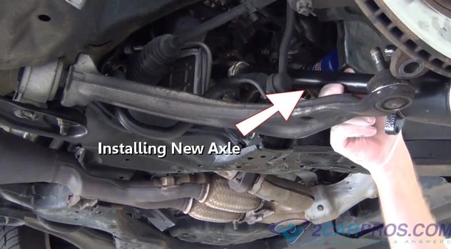 installing new axle