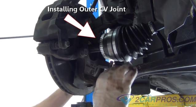 installing outer cv joint