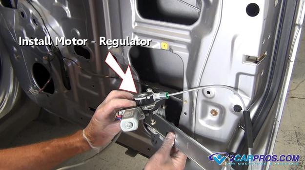 install new window motor regulator
