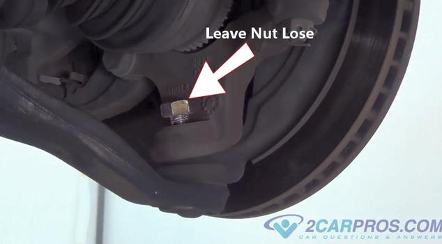 lose ball joint nut
