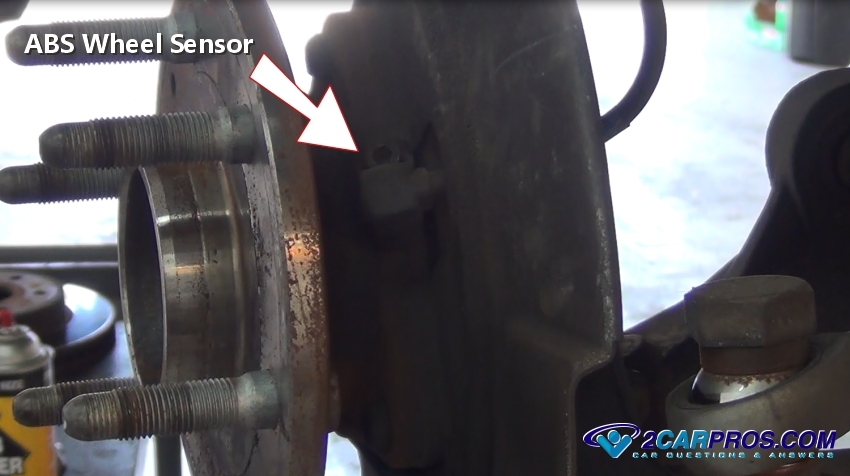 remove abs wheel speed sensor mounting bolt